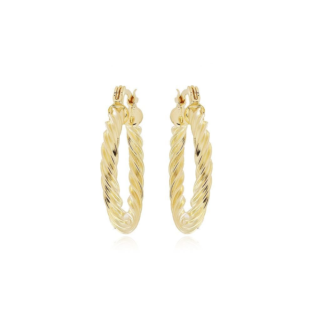 Ag-1008-Do Brinco De Argola Torcida (29mm)