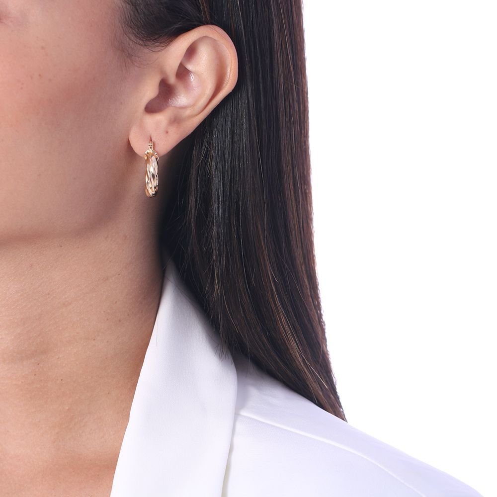 Ag-1013-Do Brinco De Argola Torcida (24mm)