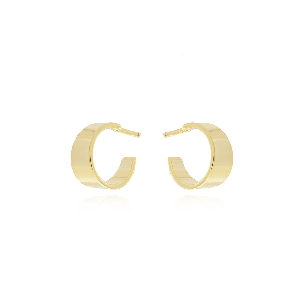 Ag-1021-Do Brinco Meia Argolinha Achatada (11mm)