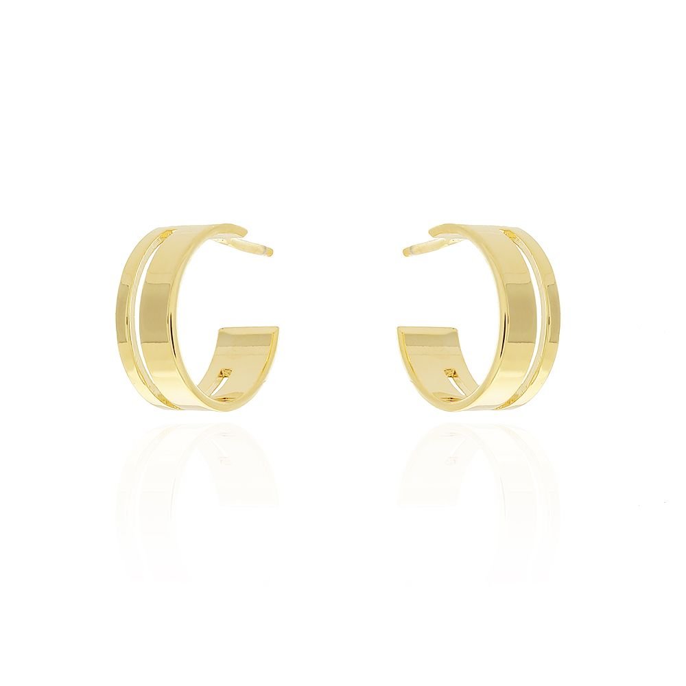 Ag-1037-Do Brinco Meia Argola Com Fenda (14mm)