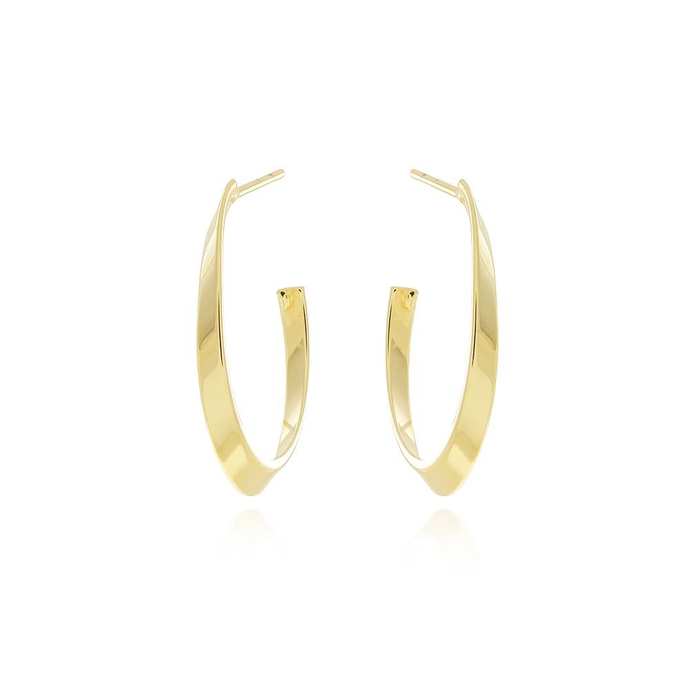 Ag-1041-Do Brinco Meia Argola Lisa (26mm)