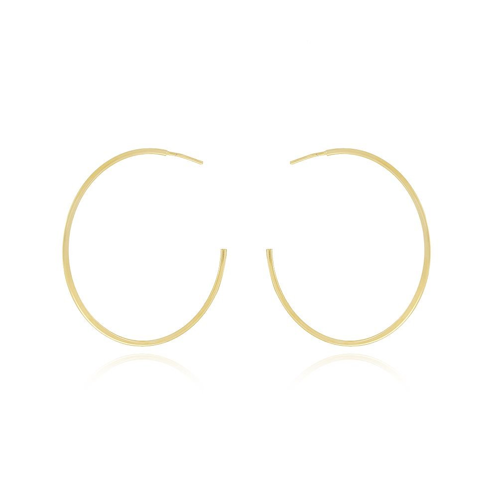 Ag-1045-Do Brinco Meia Argola Lisa (50mm)