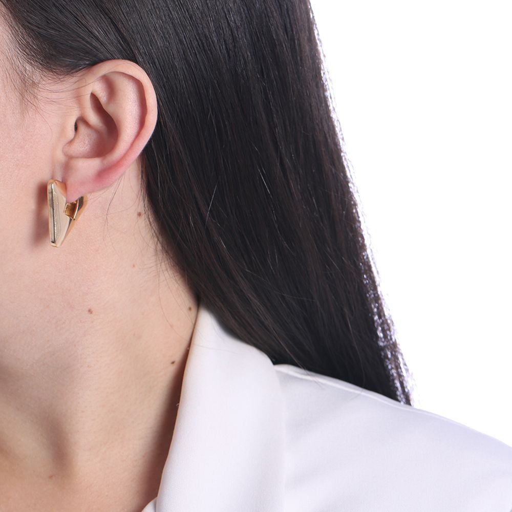 Ag-1084-Do Brinco De Argola Articulada Triangular (25mm)