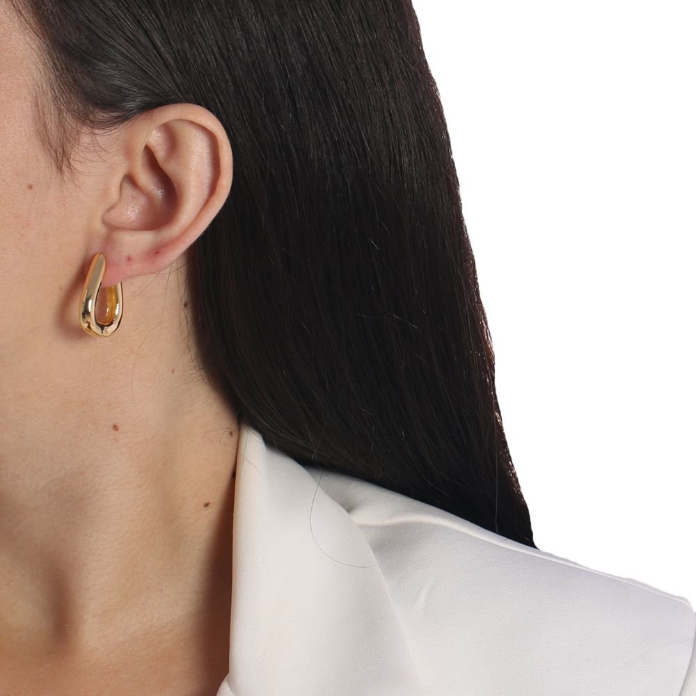 Ag-1094-Do Brinco De Argola Articulada Triangular