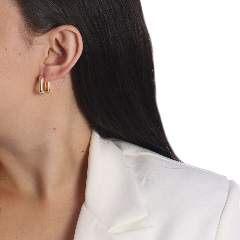 Ag-1096-Do Brinco De Argolinha Articulada Quadrada