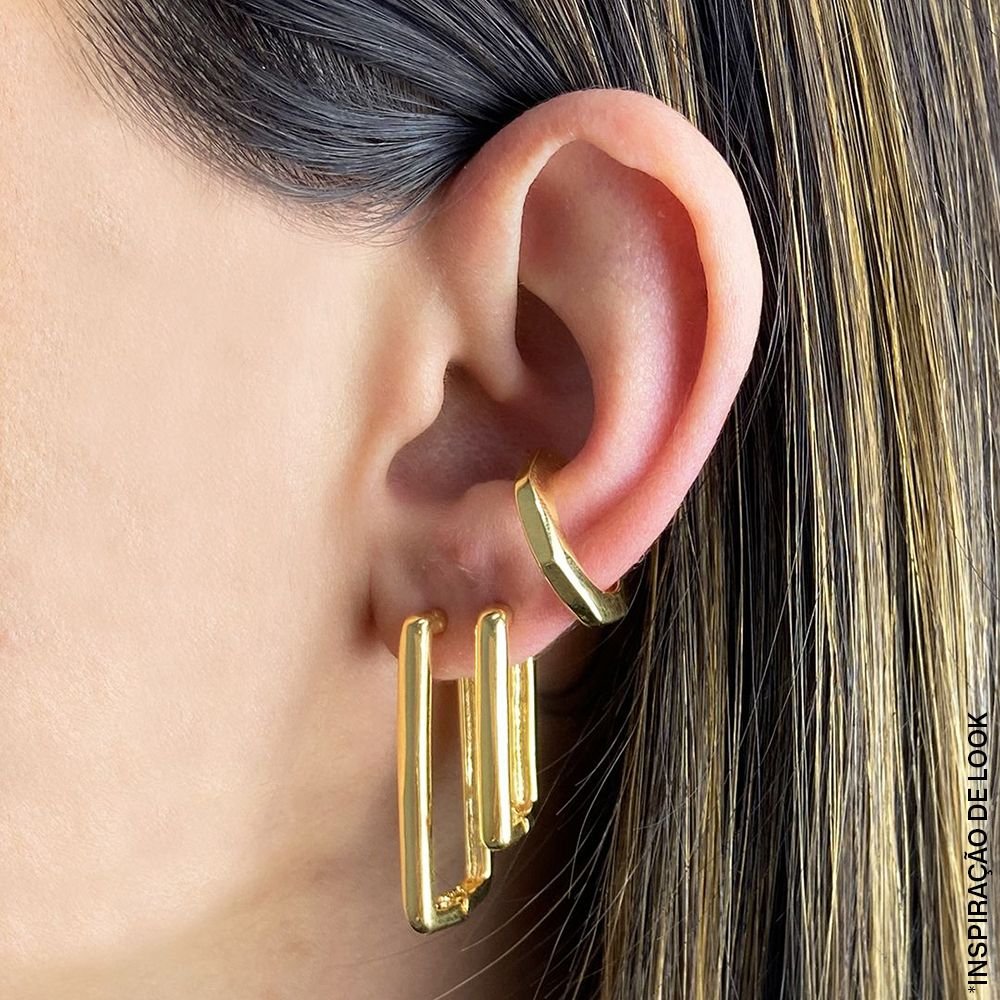 Ag-1099-Do Brinco De Argola Quadrada