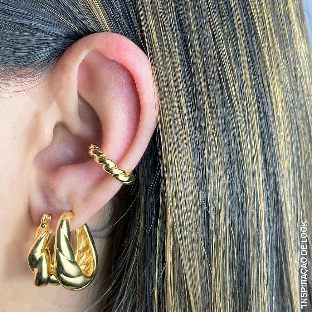 Ag-1115-Do Brinco De Argola Torcida (20mm)