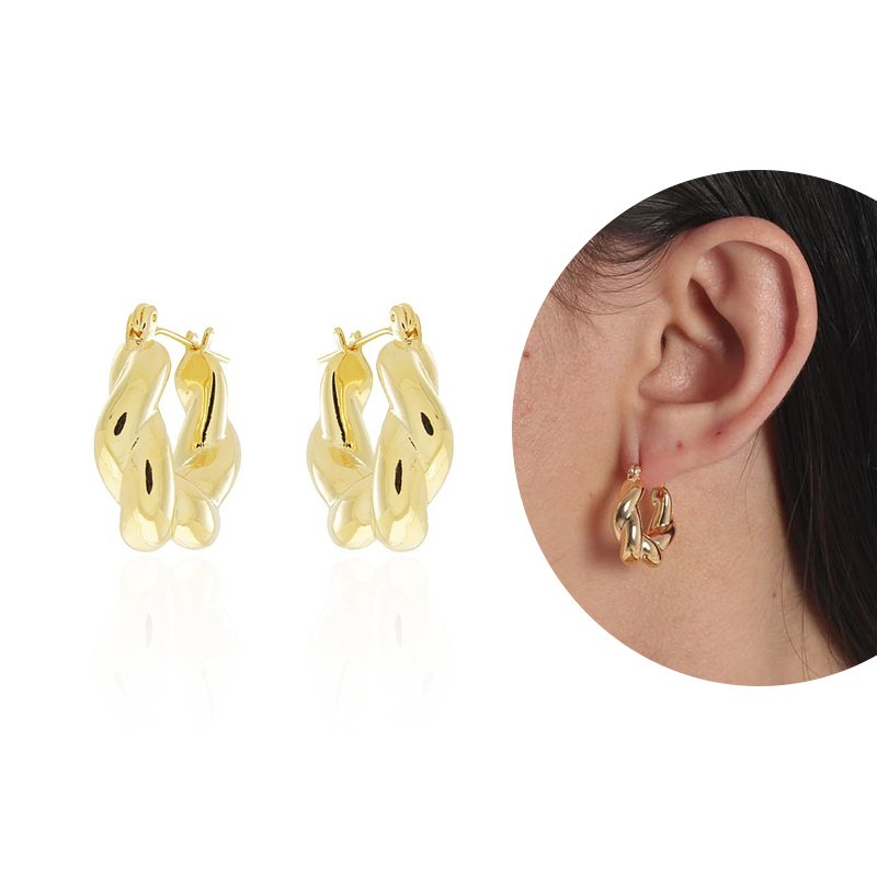 Ag-1115-Do Brinco De Argola Torcida (20mm)