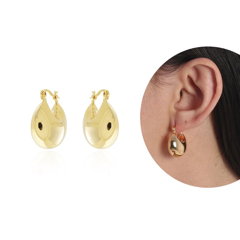 Ag-1119-Do Brinco De Argola Bold (23mm)