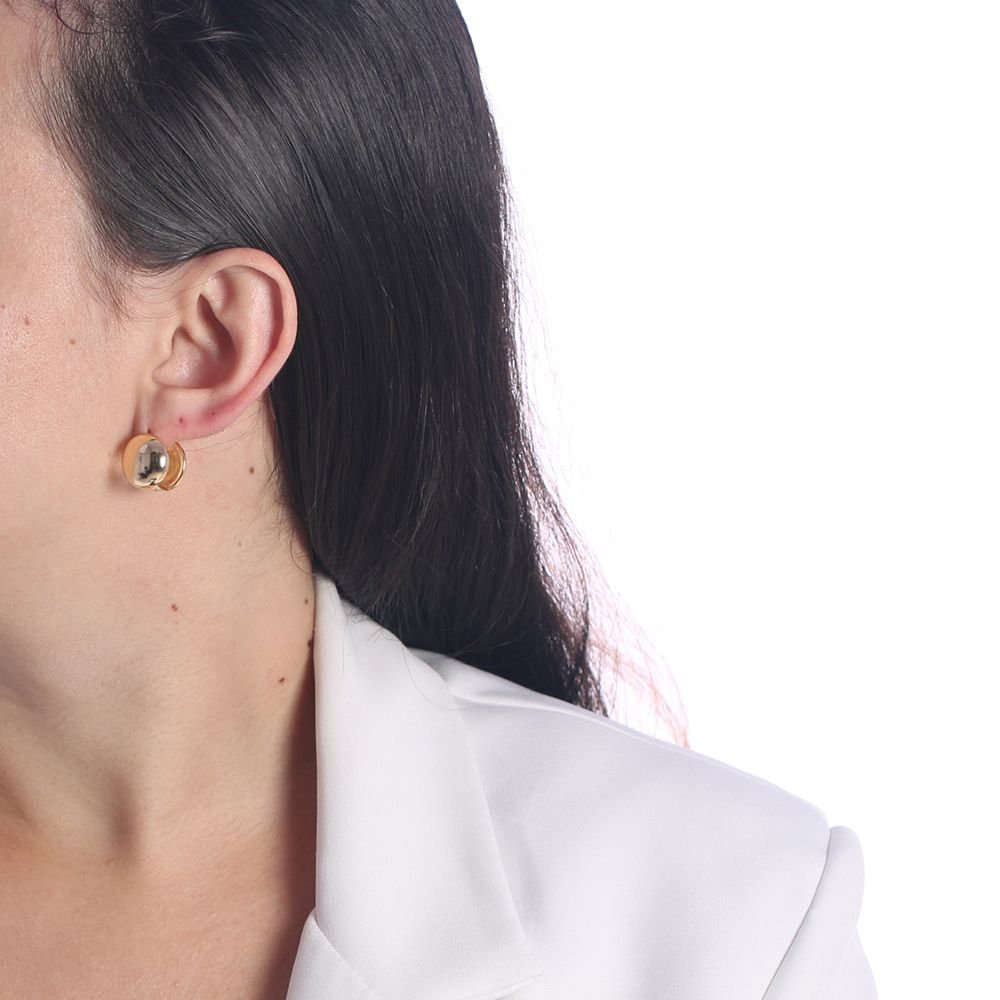 Ag-1152-Do Brinco De Argolinha Redonda Lisa (15mm)