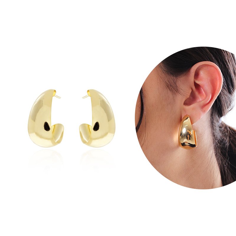 Ag-1158-Do Brinco Meia Argola Oval (26mm)