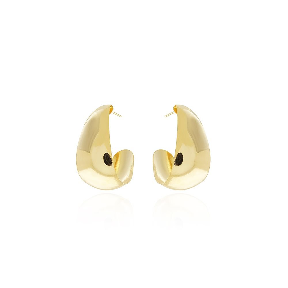 Ag-1159-Do Brinco Meia Argola Oval (31mm)