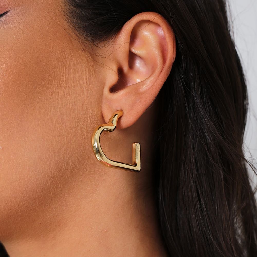 Ag-1169-Do Brinco Meia Argola De Coração (35mm)