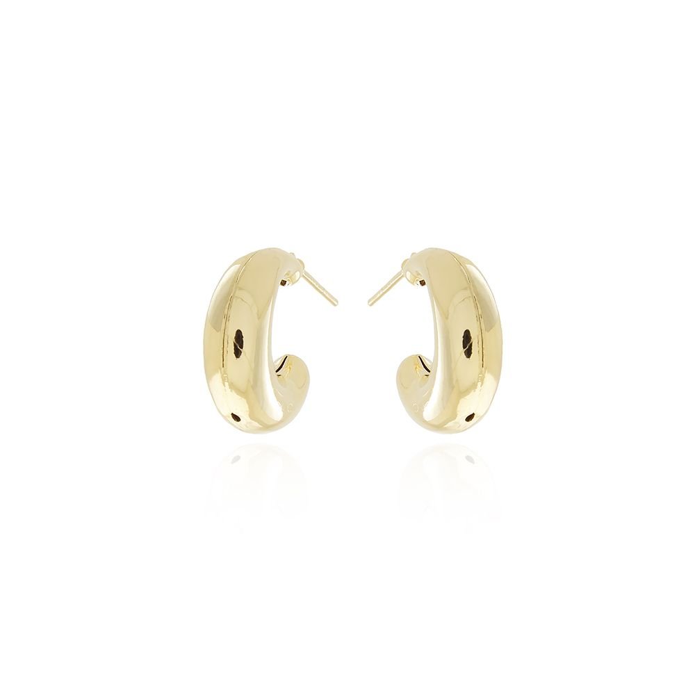 Ag-1173-Do Brinco Meia Argola Tubular (17mm)