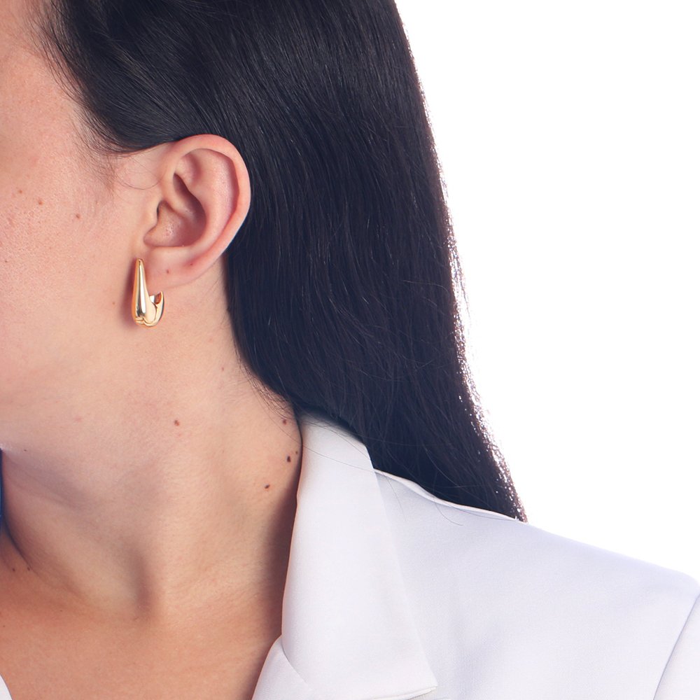 Ag-1194-Do Brinco De Argola Articulada Gota (24mm)