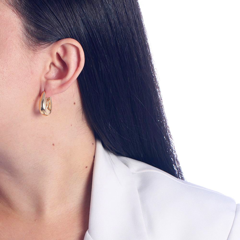 Ag-1203-Do Brinco De Argola Articulada Oval (23mm)