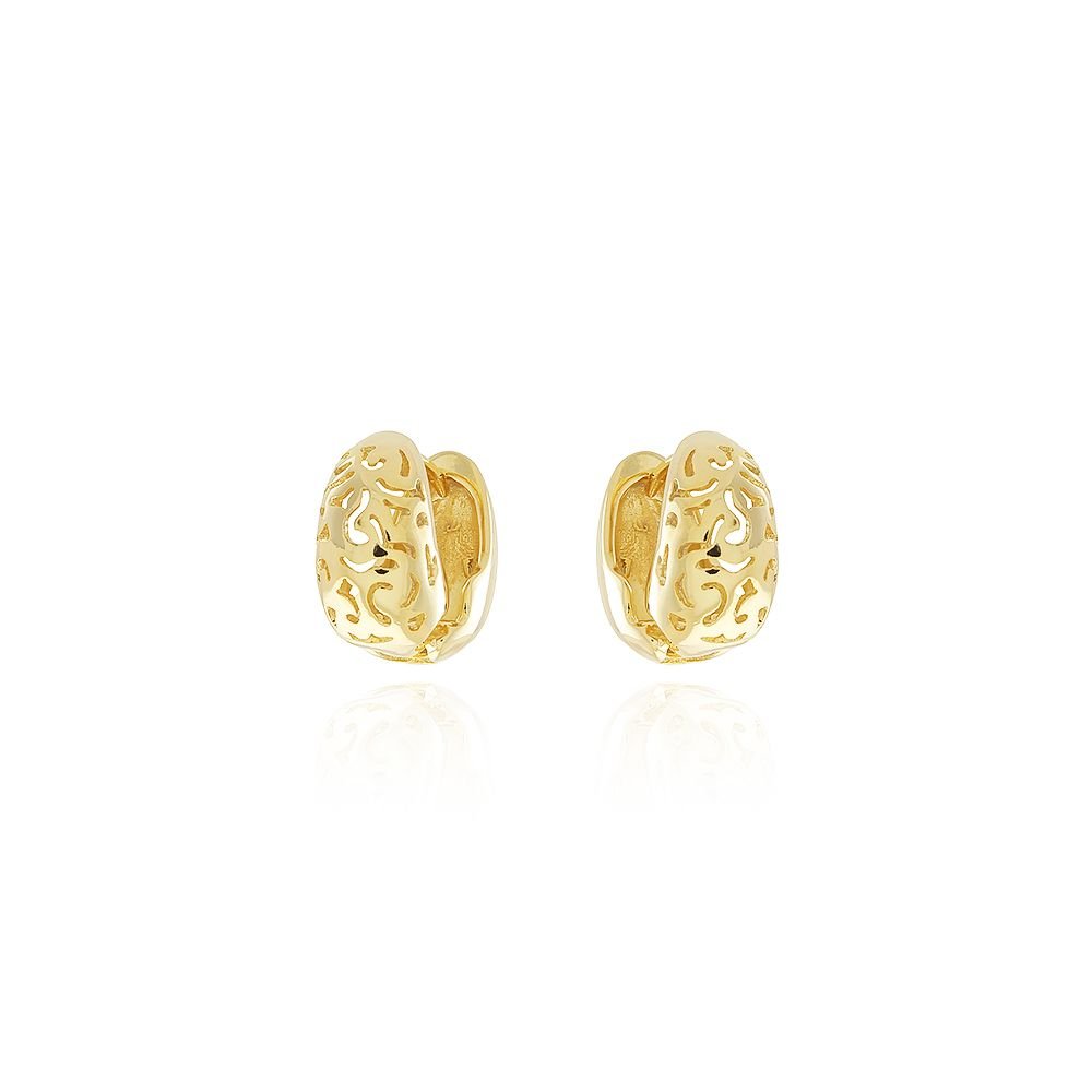 Ag-1210-Do Brinco De Argola Articulada Detalhada (17mm)