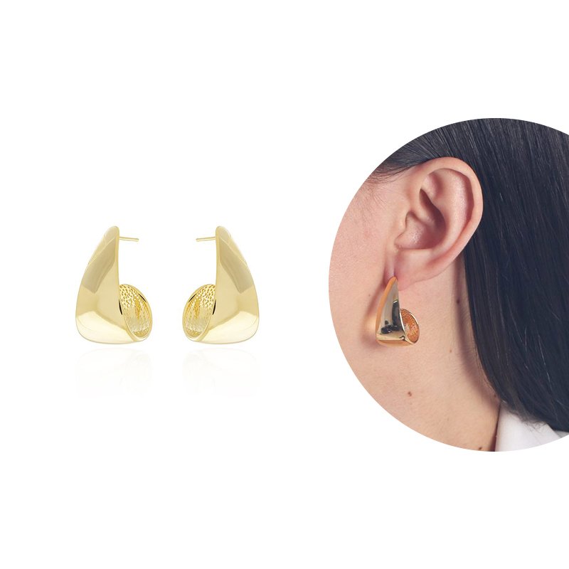 Ag-1214-Do Brinco Meia Argola Torcida (29mm)