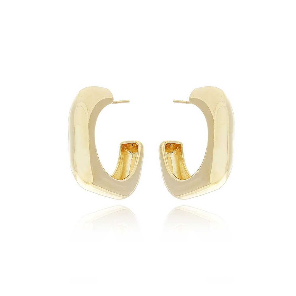 Ag-1226-Do Brinco Meia Argola Quadrada (27mm)