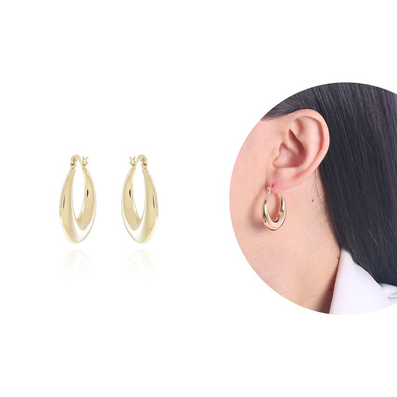 Ag-1227-Do Brinco De Argola Lisa (30mm)