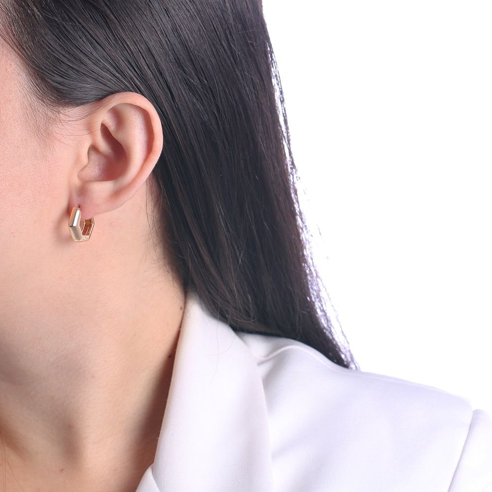 Ag-1319-Do Brinco De Argola Articulada Geometrica (16mm)