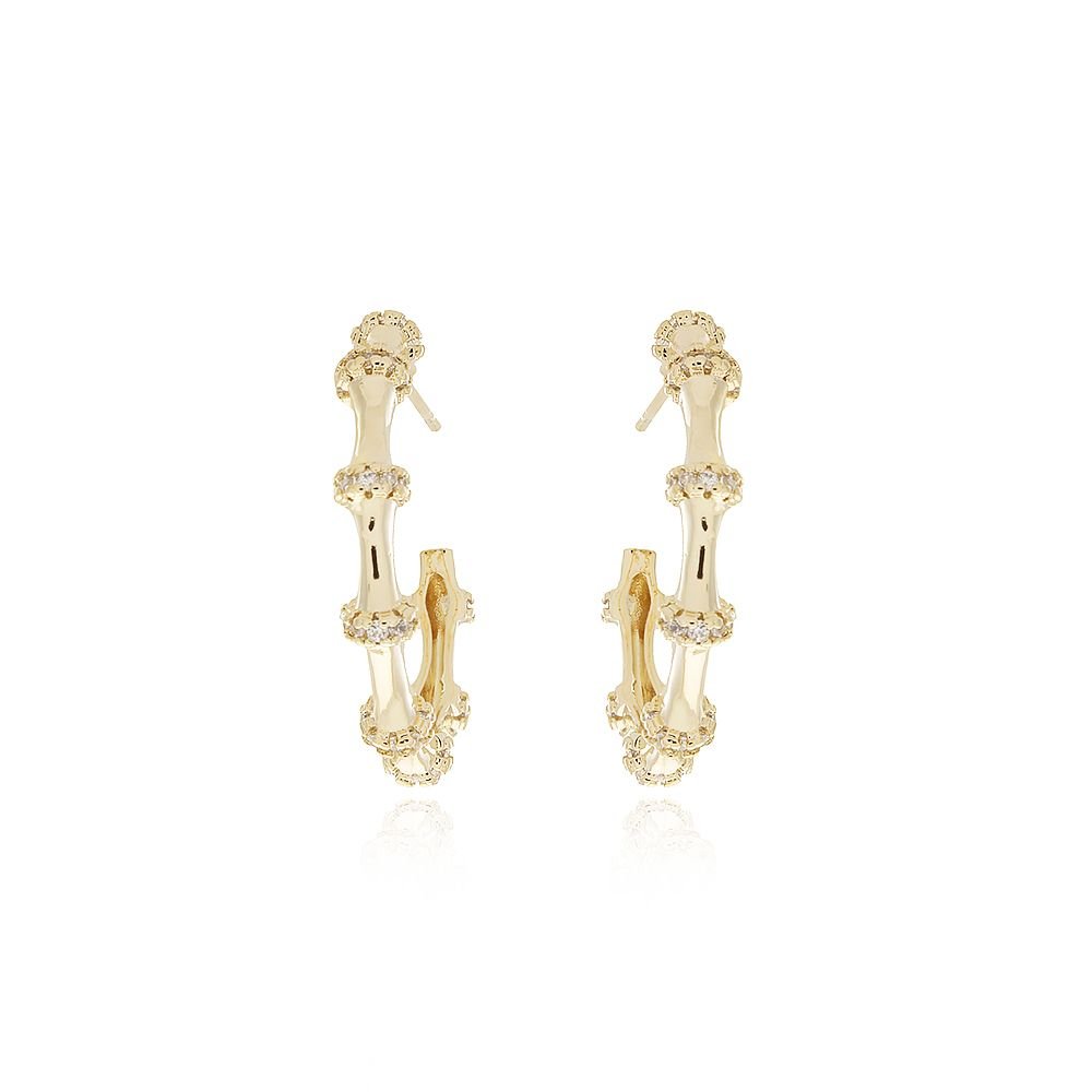Ag-1336-Do Brinco Meia Argola Detalhada Cravejada (25mm)