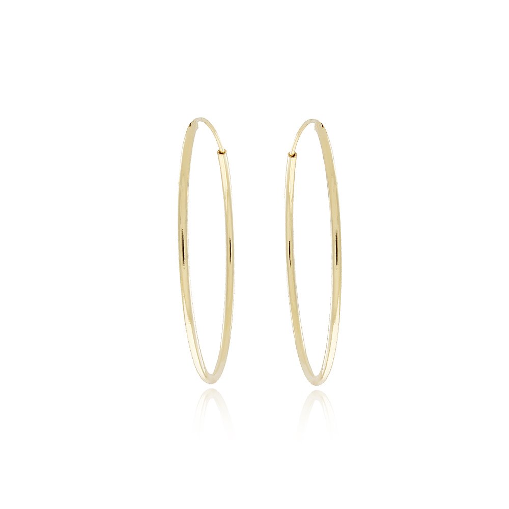 Ag-1351-Do Brinco De Argola Lisa (40mm)