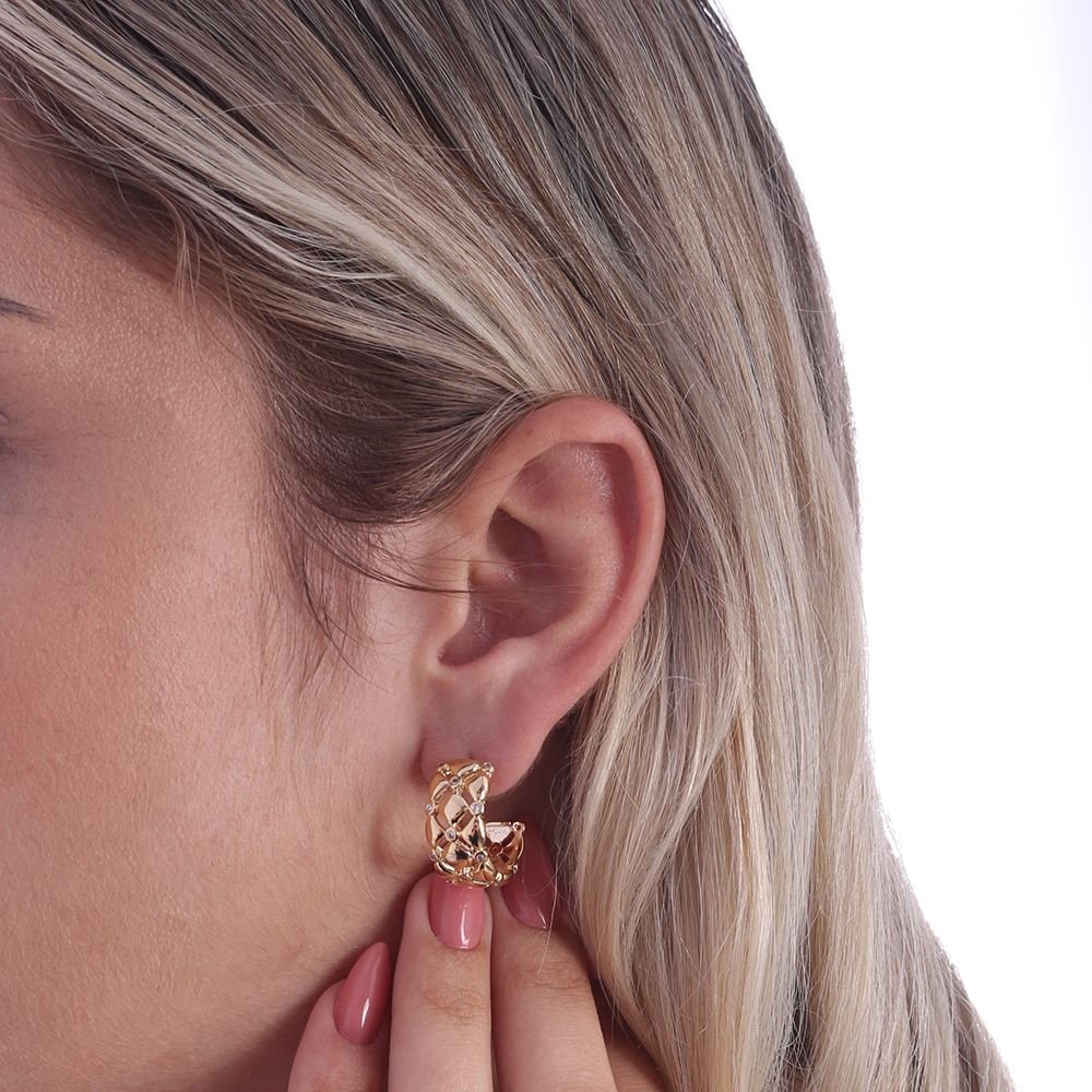 Ag-1377-Do Brinco Meia Argola Detalhada Cravejada (22mm)