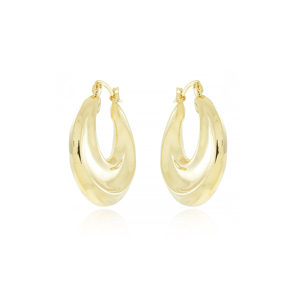 Ag-1384-Do Brinco De Argola Bold (33mm)