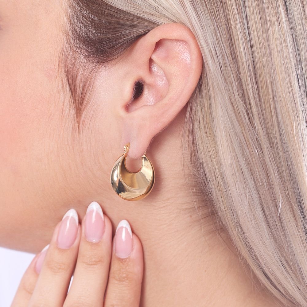 Ag-1385-Do Brinco De Argola Bold (26mm)