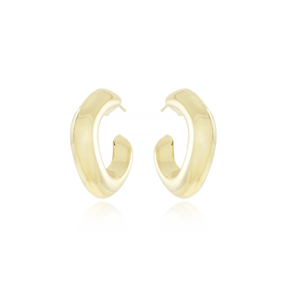 Ag-1390-Do Brinco Meia Argola Quadrada (30mm)