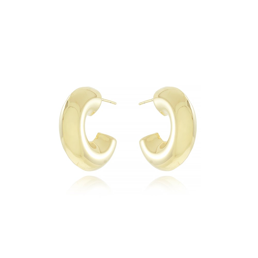 Ag-1393-Do Brinco Meia Argola Tubo (25mm)