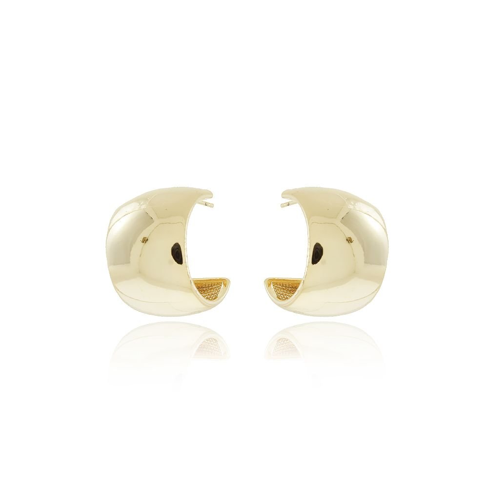 Ag-1414-Do Brinco Meia Argola Abaulada (21mm)