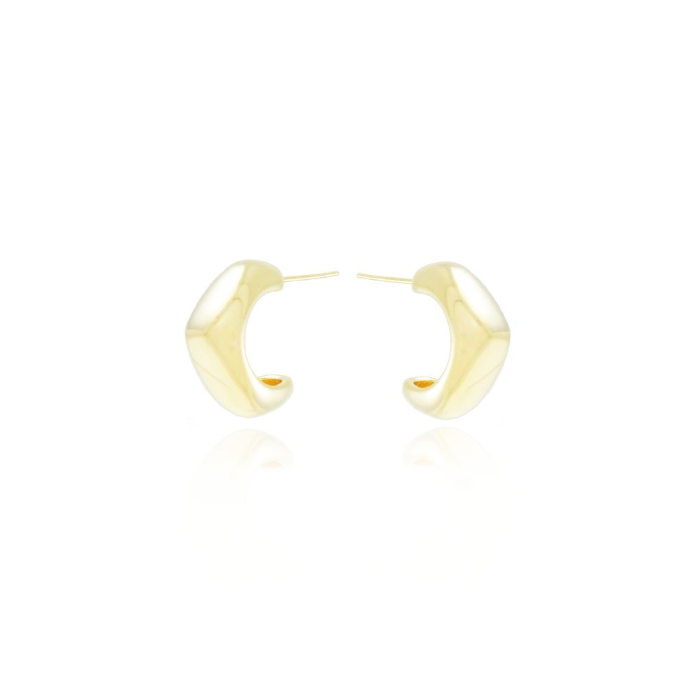 Ag-1432-Do Brinco Meia Argola Irregular (20,5mm)