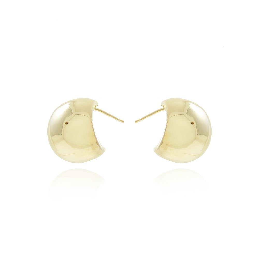 Ag-1436-Do Brinco Meia Argola Abaulada (18mm)