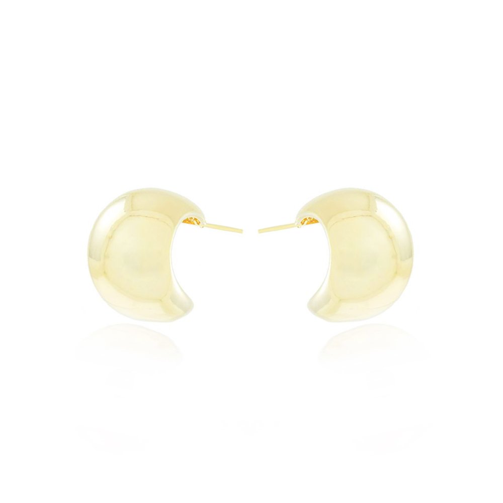 Ag-1438-Do Brinco Meia Argola Abaulada (22mm)
