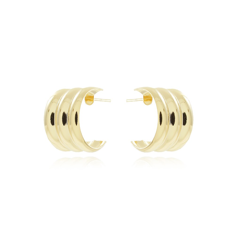 Ag-1456-Do Brinco Meia Argola Abaulada (17mm)