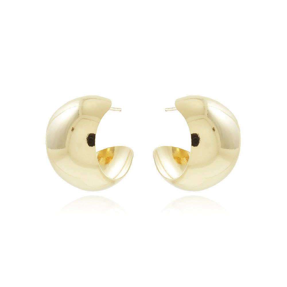 Ag-1459-Do Brinco Meia Argola Abaulada (22,5mm)