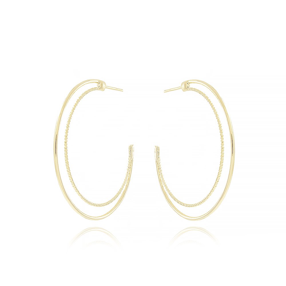 Ag-1526-Do Brinco Meia Argola Dupla (44,5mm)