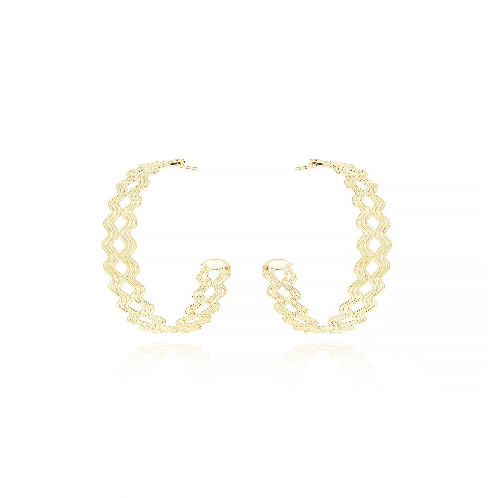 Ag-1527-Do Brinco Meia Argola Detalhada (39,5mm)