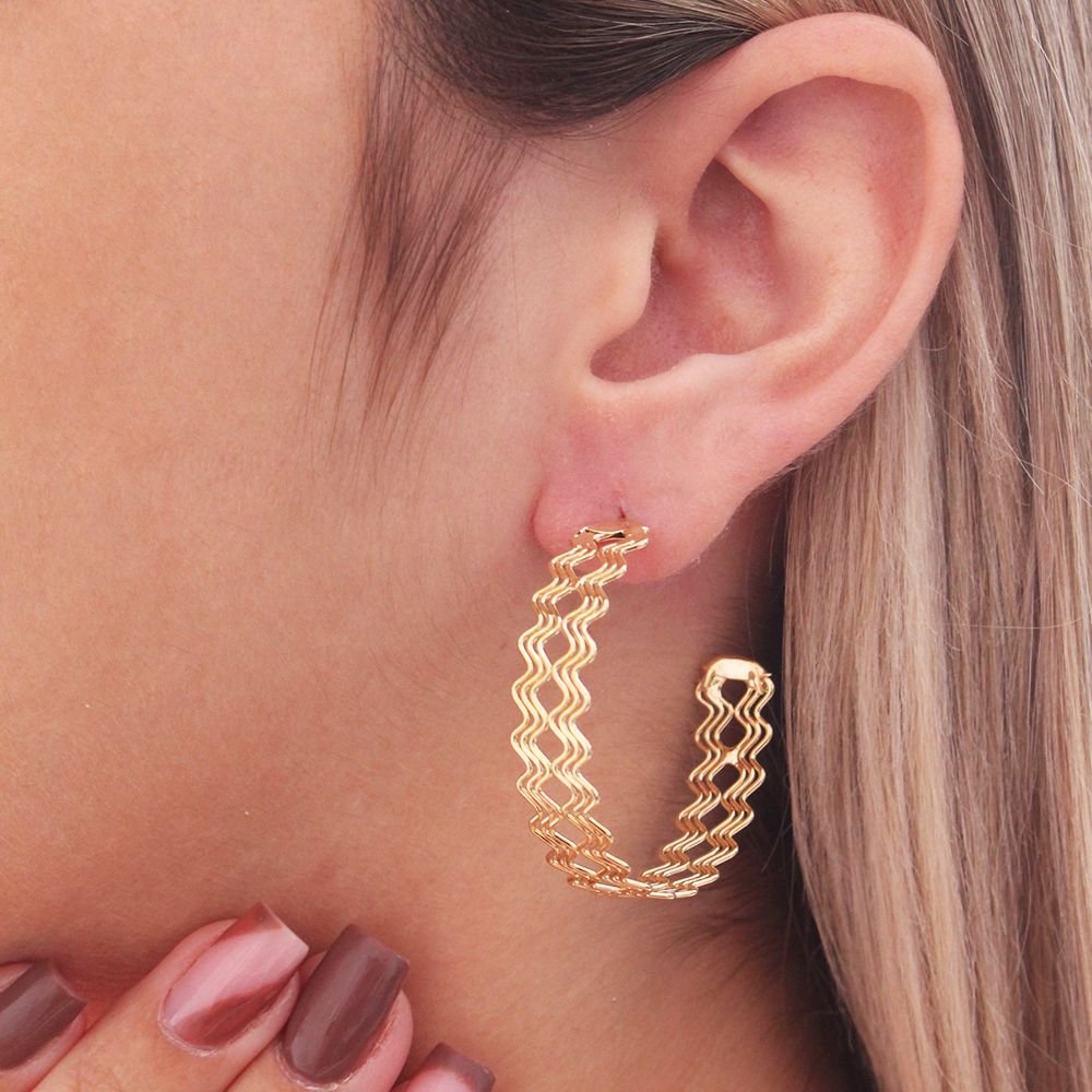 Ag-1527-Do Brinco Meia Argola Detalhada (39,5mm)