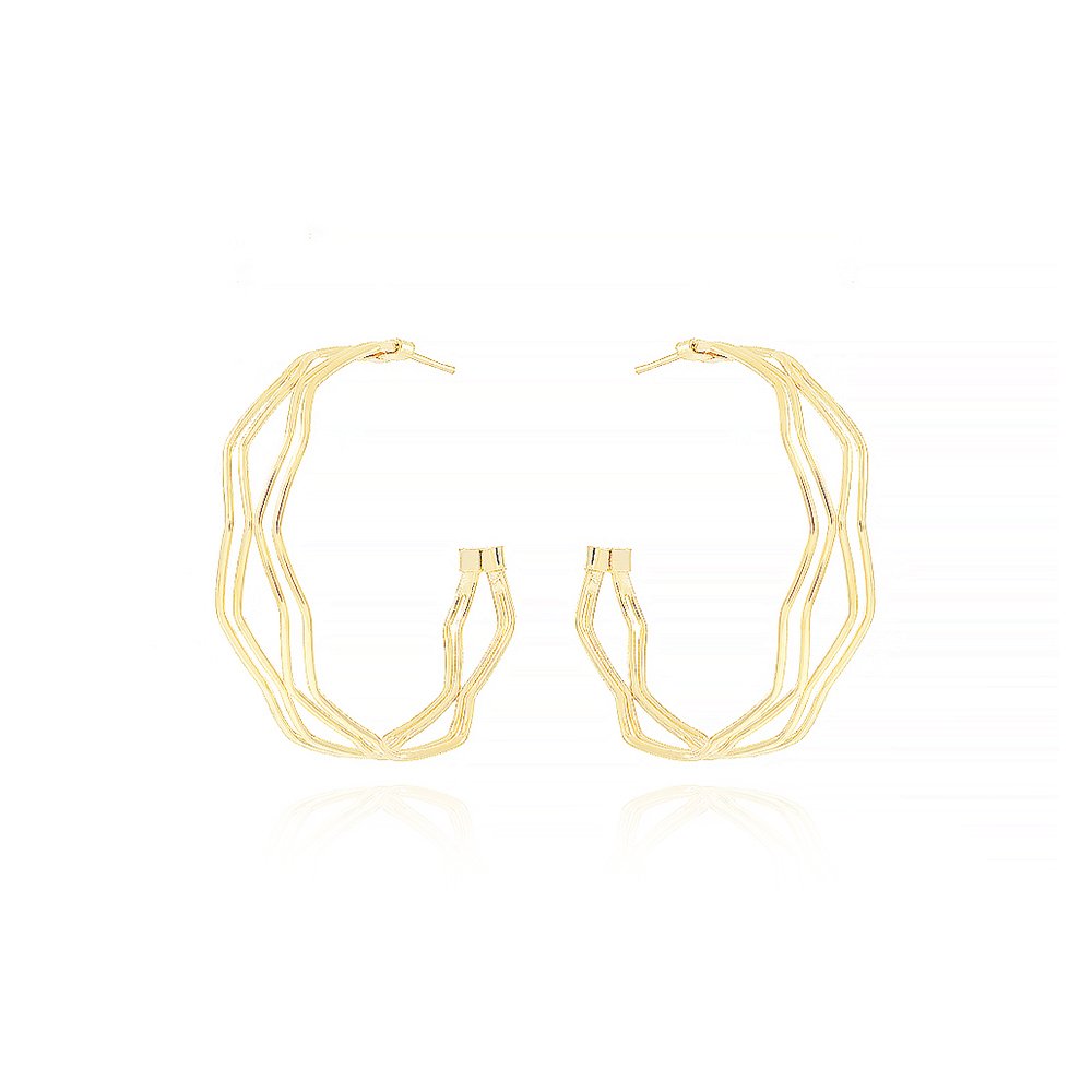 Ag-1528-Do Brinco Meia Argola Detalhada (45mm)