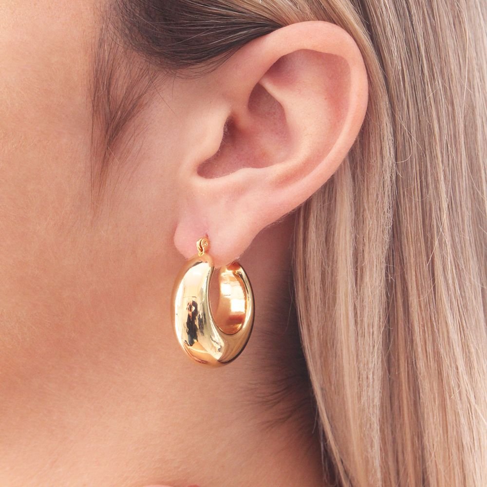 Ag-1537-Do Brinco De Argola Bold (30mm)