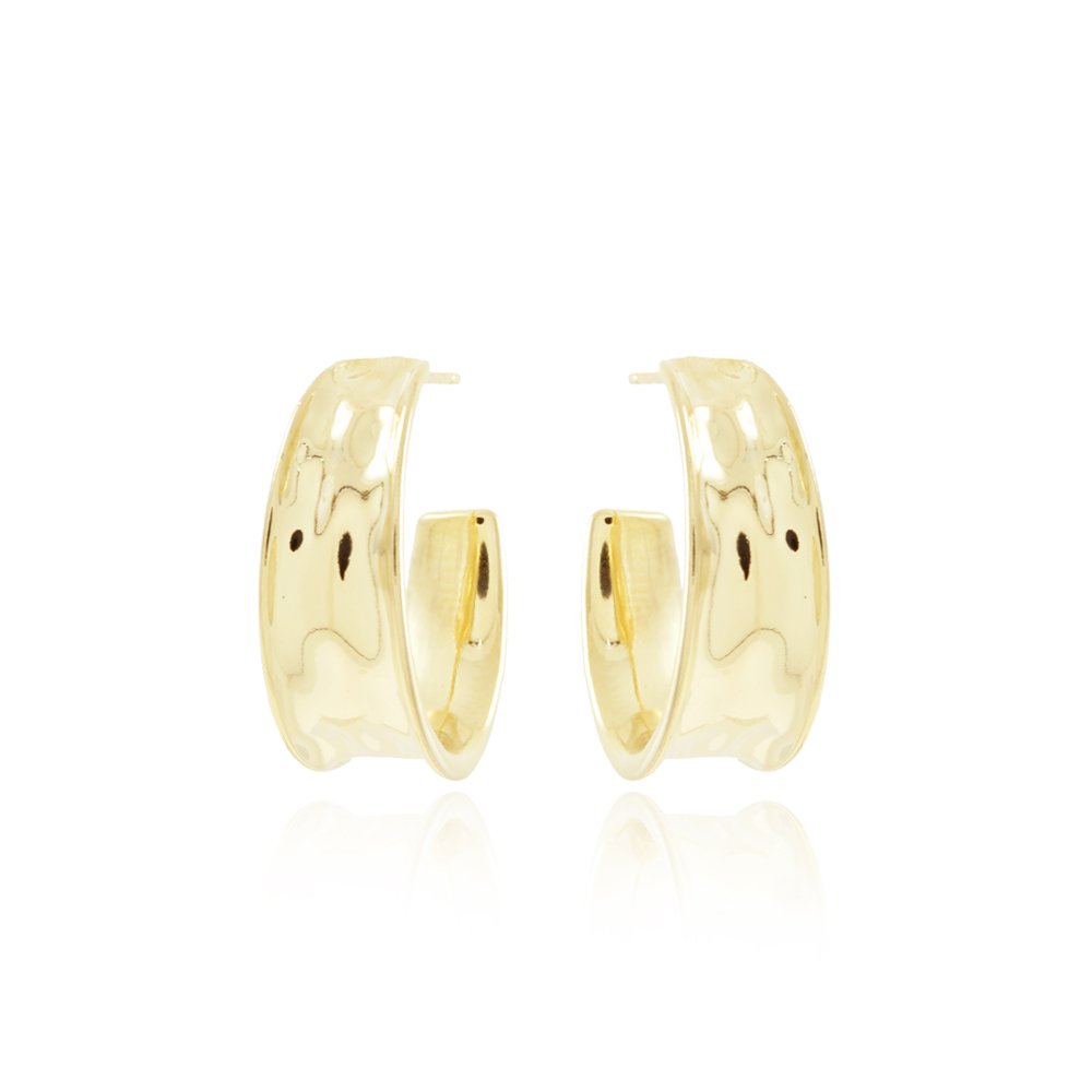 Ag-1581-Do Brinco De Meia Argola Lisa (19mm) Ag-1581-Do Brinco De Meia Argola Lisa (19mm)