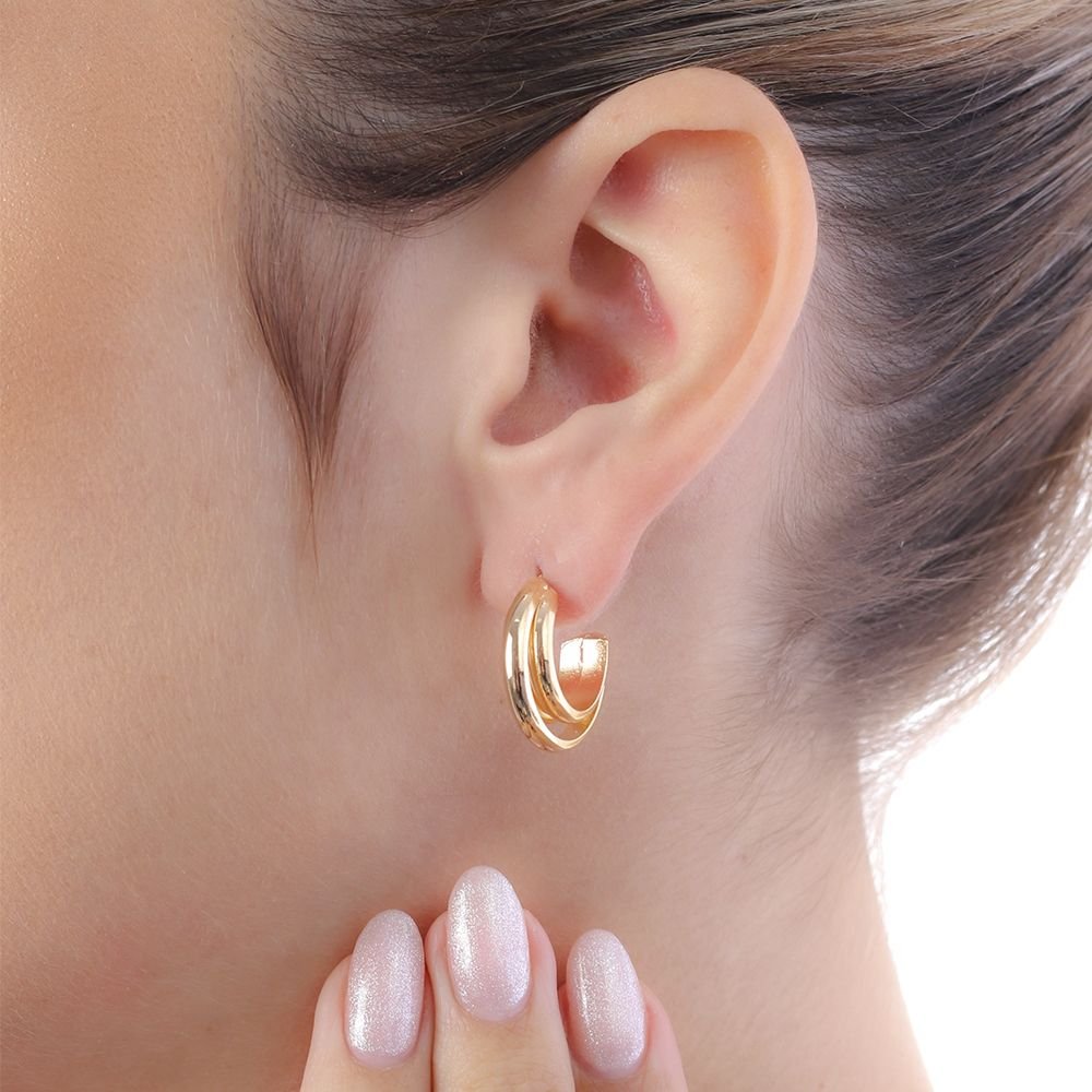 Ag-1583-Do Brinco Meia Argola Detalhada (20,5mm) Ag-1583-Do Brinco Meia Argola Detalhada (20,5mm)