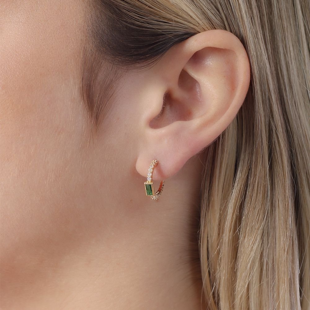 Ag-1634-Do Brinco Meia Argola Cravejada (16mm).