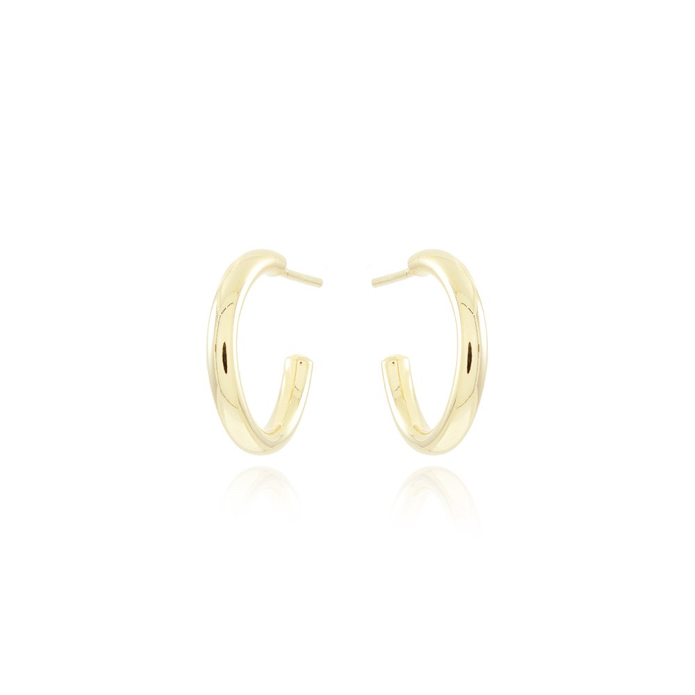 Ag-1703-Do Brinco Meia Argola Lisa (1,75cm).