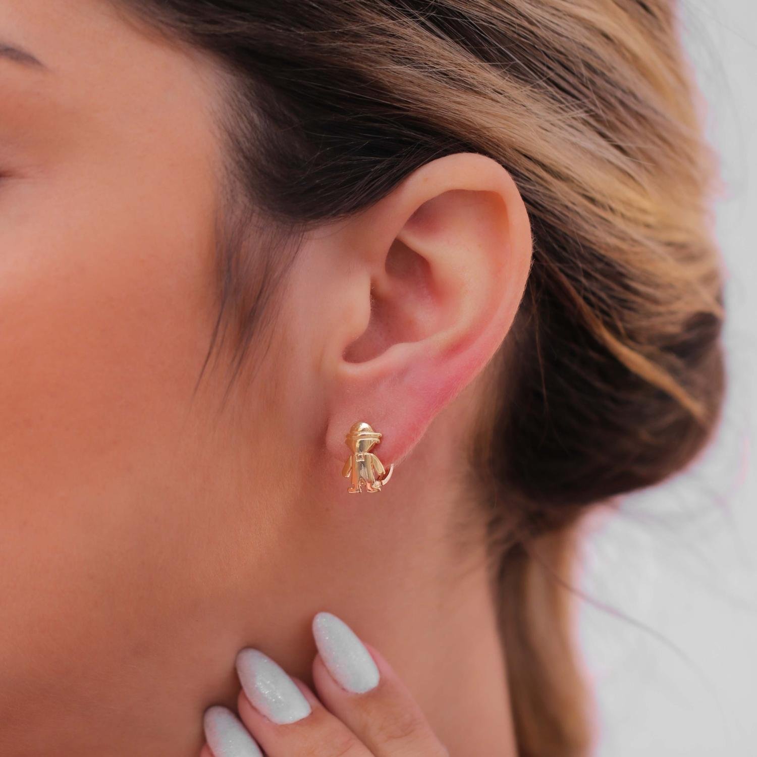 Ag-1753-Do Brinco De Argola Articulada Menino.