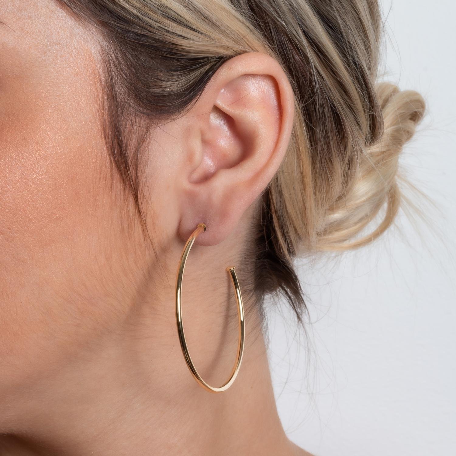 Ag-1824-Do Brinco Meia Argola Tubo (55mm).