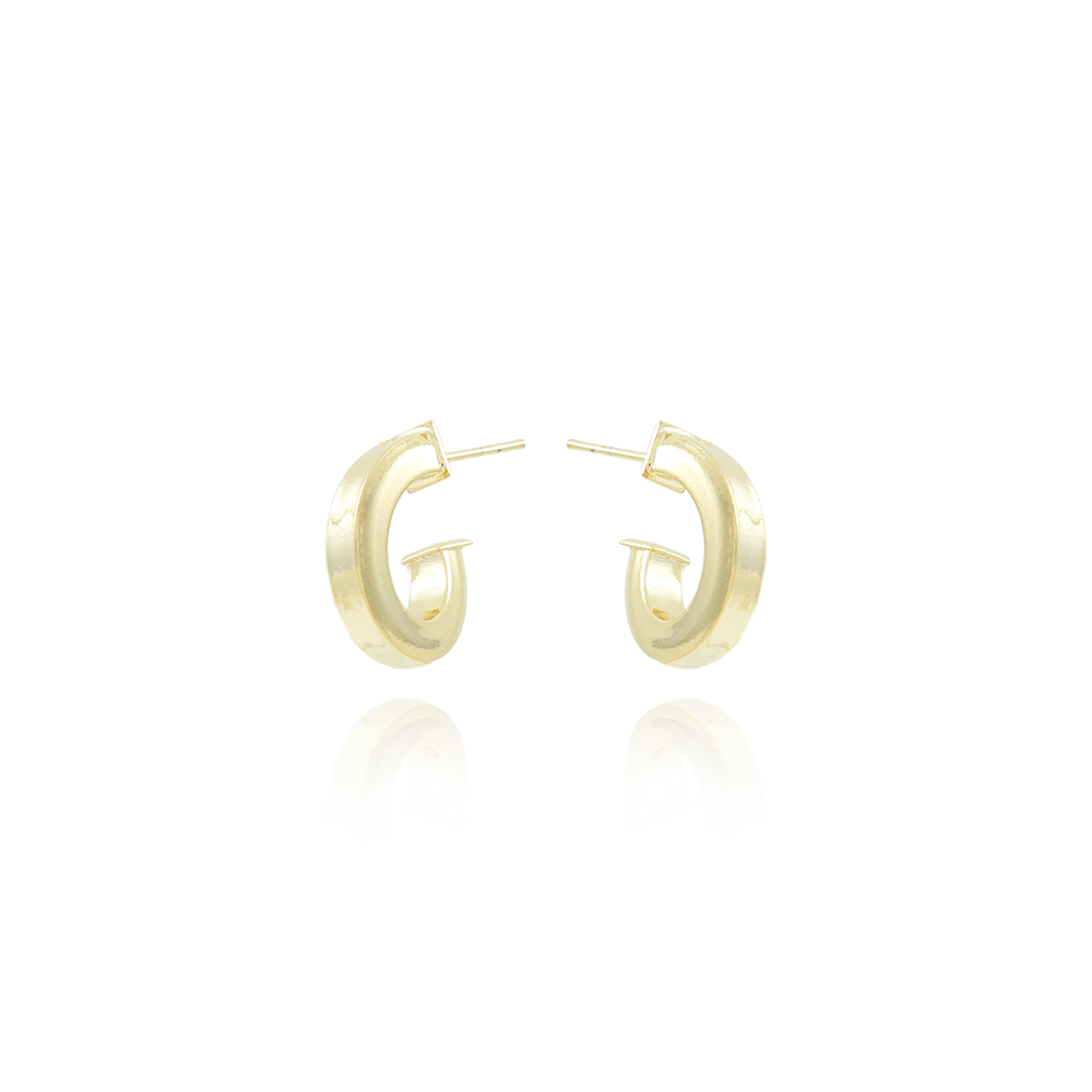 Ag-1851-Do Brinco Meia Argola Quadrado (4x20mm).